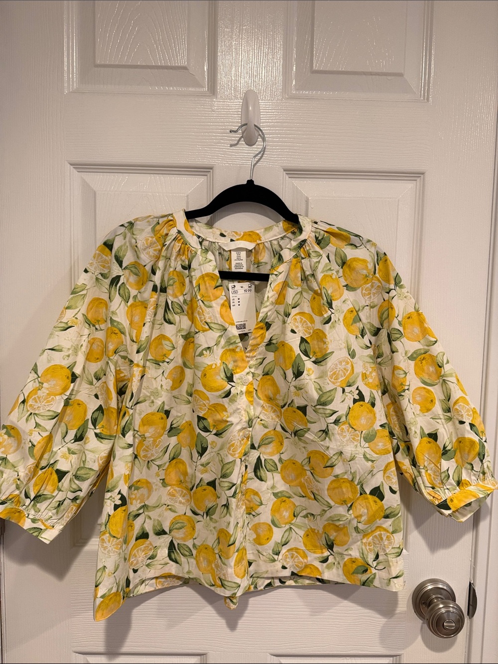 H&M Lemon Top